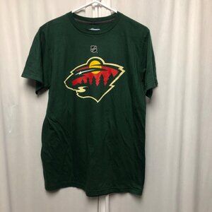 Minnesota Wild T-Shirt Mens Size Medium Eric Staal 12 NHL Green Fanatics Sports